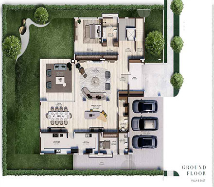 Villa A — 7140 sq.ft Upper Floor — Embassy Eden Villas