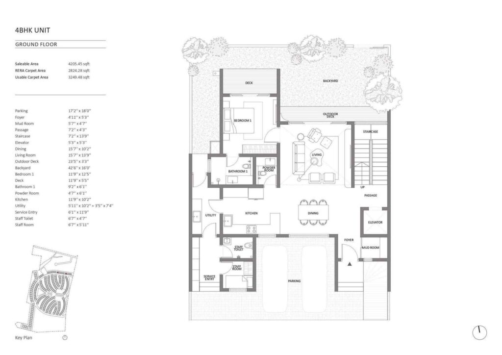 3.5 BHK — 2,140 sq.ft. — Embassy Southern Reserve