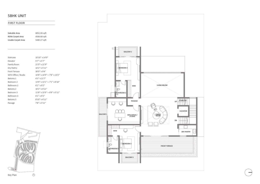 The Estate — 5 BHK · 7,388 sq.ft. — Embassy Knowledge Park Villas
