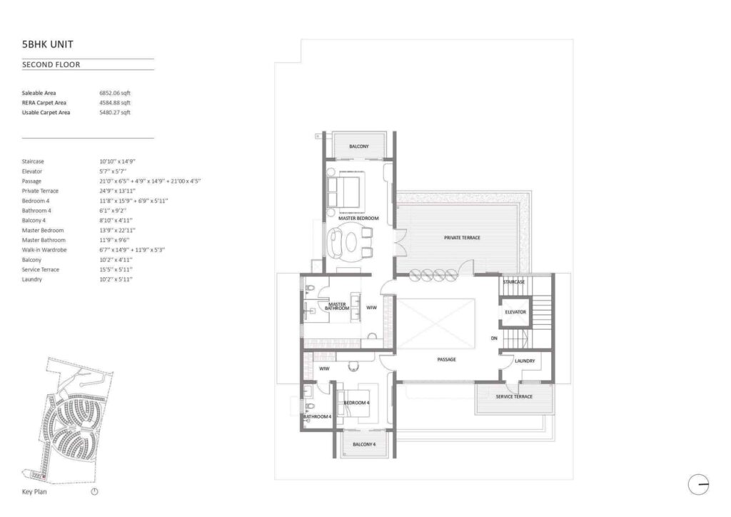 The Signature — 4.5 BHK · 5,581 sq.ft. — Embassy Knowledge Park Villas